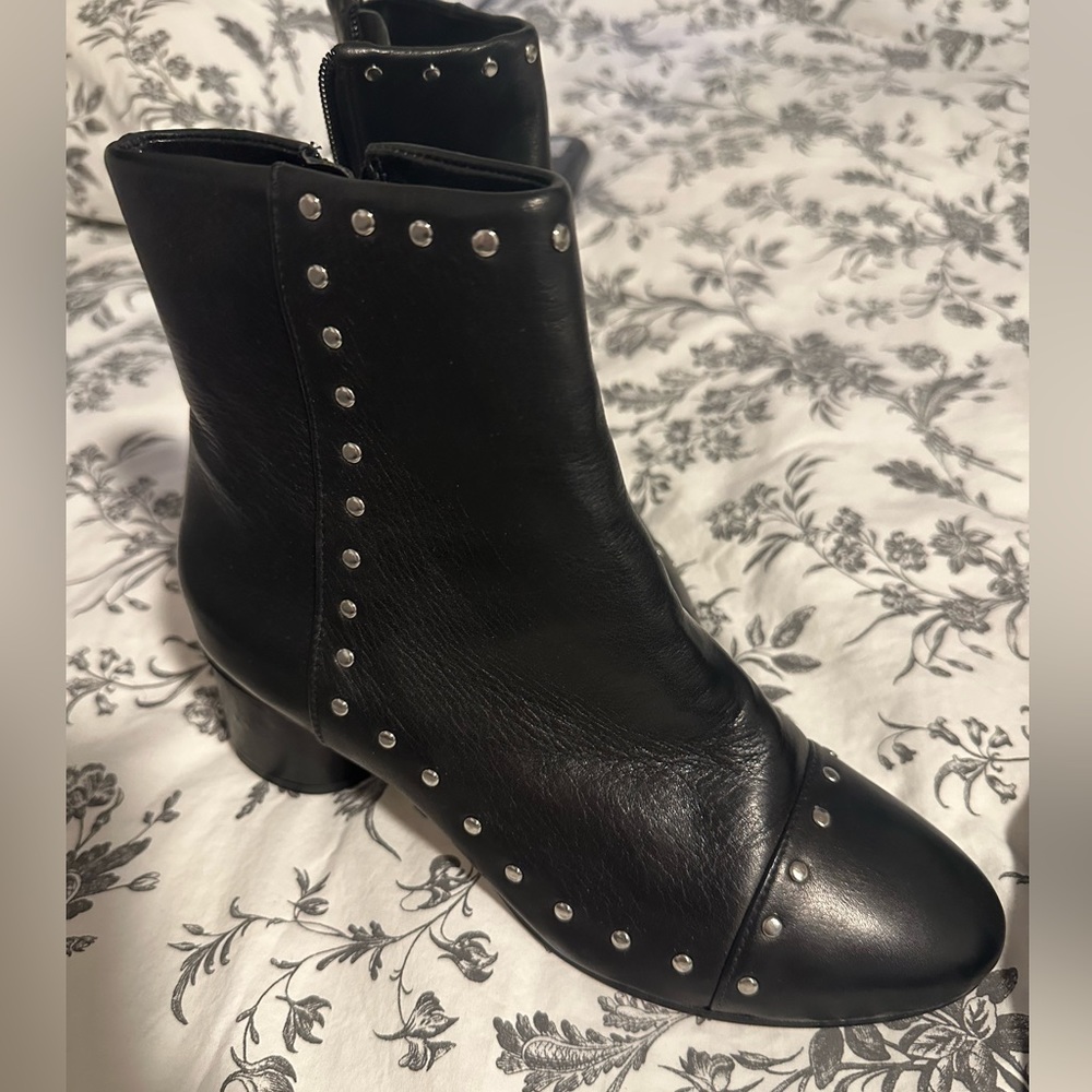 Rebecca Minkoff Black leather ankle boots size 6